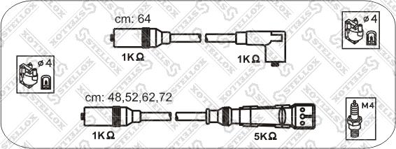 Stellox 10-38083-SX - Комплект проводів запалювання autocars.com.ua