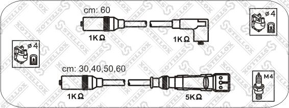 Stellox 10-38337-SX - Комплект проводів запалювання autocars.com.ua