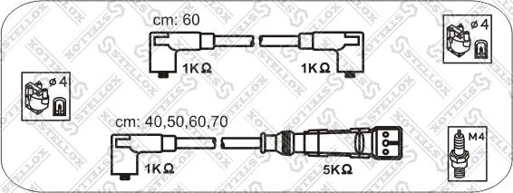 Stellox 10-38338-SX - Комплект проводов зажигания avtokuzovplus.com.ua
