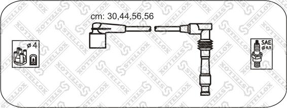 Stellox 10-38449-SX - Комплект проводов зажигания avtokuzovplus.com.ua