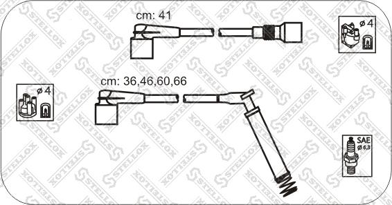 Stellox 10-38450-SX - Комплект проводов зажигания autodnr.net