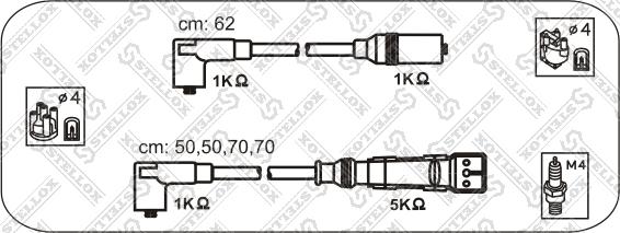 Stellox 10-38455-SX - Комплект проводов зажигания autodnr.net