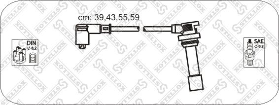 Stellox 10-38459-SX - Комплект проводов зажигания autodnr.net