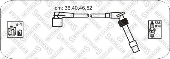 Stellox 10-38460-SX - Комплект проводів запалювання autocars.com.ua