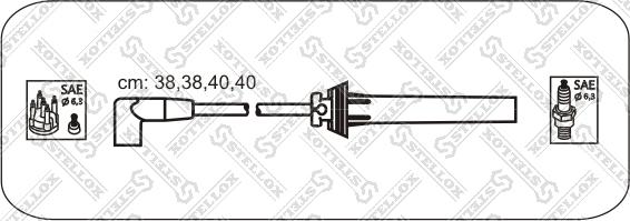 Stellox 10-38520-SX - Комплект проводов зажигания avtokuzovplus.com.ua