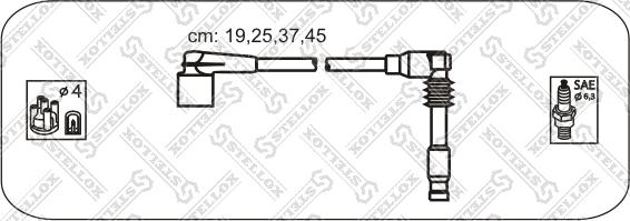 Stellox 10-38571-SX - Комплект проводів запалювання autocars.com.ua
