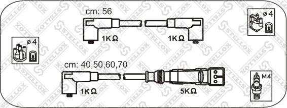 Stellox 10-39054-SX - Комплект проводів запалювання autocars.com.ua