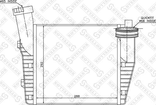 Stellox 10-40083-SX - Интеркулер autocars.com.ua