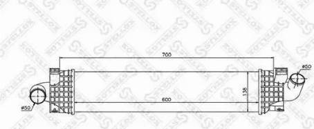 Stellox 10-40087-SX - Интеркулер, теплообменник турбины avtokuzovplus.com.ua