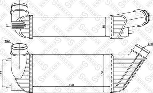 Stellox 10-40176-SX - Интеркулер autocars.com.ua