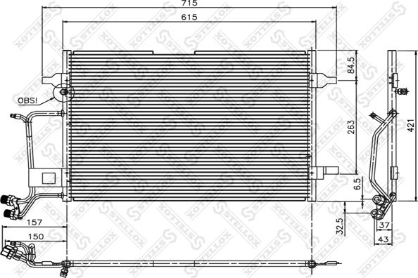 Stellox 10-45006-SX - Конденсатор кондиционера avtokuzovplus.com.ua