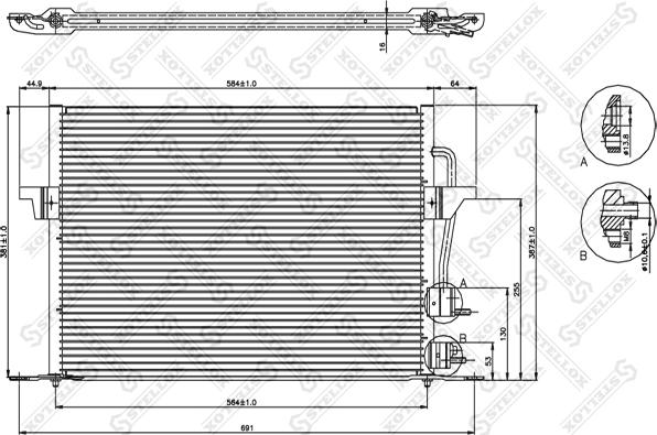 Stellox 10-45010-SX - Конденсатор кондиционера autodnr.net