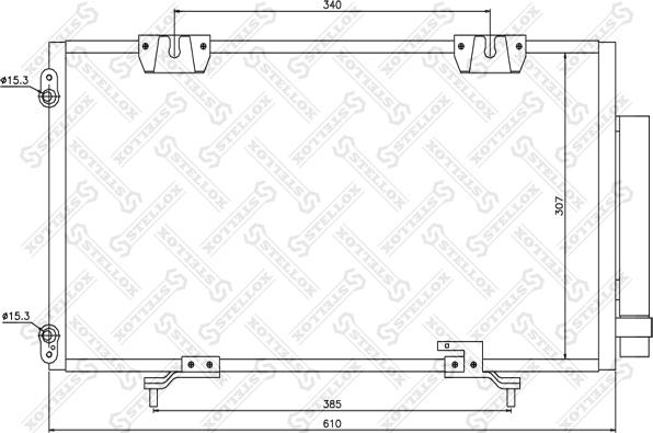 Stellox 10-45029-SX - Конденсатор, кондиціонер autocars.com.ua