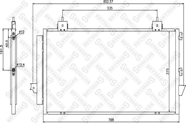 Stellox 10-45037-SX - Конденсатор кондиционера avtokuzovplus.com.ua