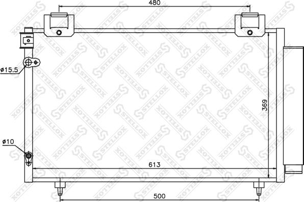 Stellox 10-45038-SX - Конденсатор кондиционера autodnr.net