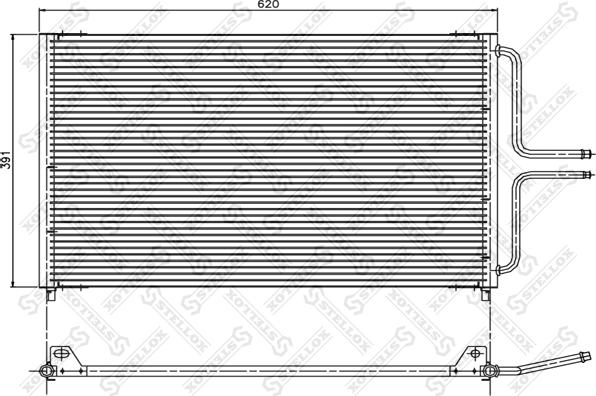 Stellox 10-45050-SX - Конденсатор, кондиціонер autocars.com.ua