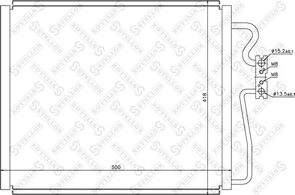 Stellox 10-45053-SX - Конденсатор, кондиціонер autocars.com.ua