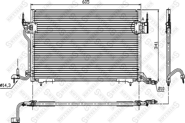 Stellox 10-45056-SX - Конденсатор, кондиціонер autocars.com.ua