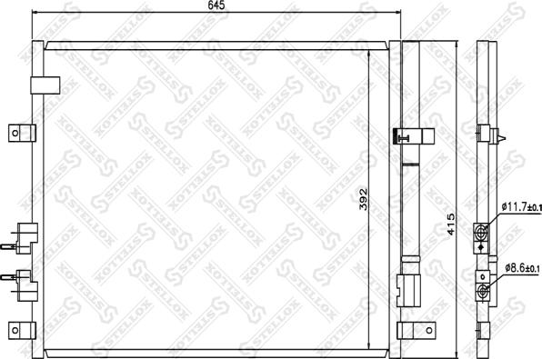 Stellox 10-45070-SX - Конденсатор, кондиціонер autocars.com.ua