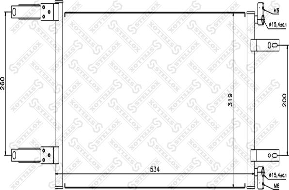 Stellox 10-45084-SX - Конденсатор, кондиціонер autocars.com.ua