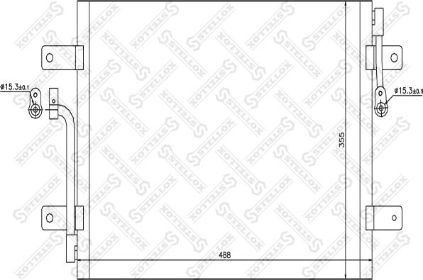 Stellox 10-45086-SX - Конденсатор, кондиціонер autocars.com.ua