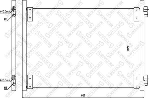 Stellox 10-45088-SX - Конденсатор, кондиціонер autocars.com.ua