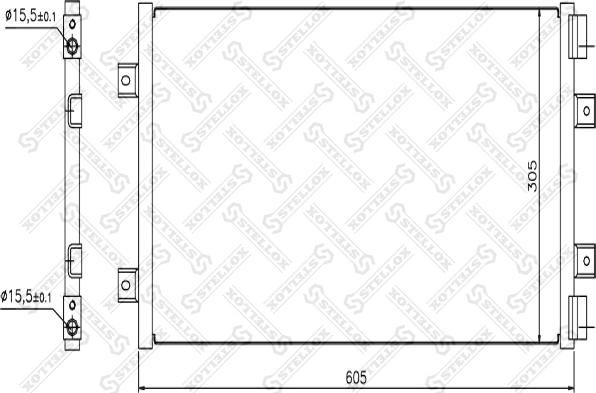 Stellox 10-45089-SX - Конденсатор, кондиціонер autocars.com.ua