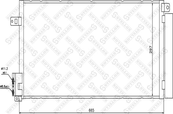 Stellox 10-45092-SX - Конденсатор кондиционера autodnr.net