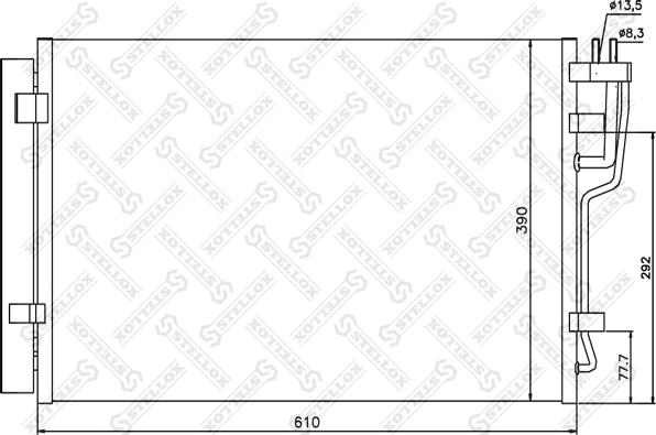 Stellox 10-45102-SX - Конденсатор кондиционера avtokuzovplus.com.ua