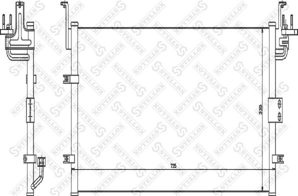 Stellox 10-45104-SX - Конденсатор, кондиціонер autocars.com.ua