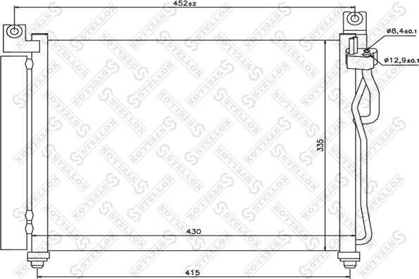 Stellox 10-45114-SX - Конденсатор кондиционера avtokuzovplus.com.ua