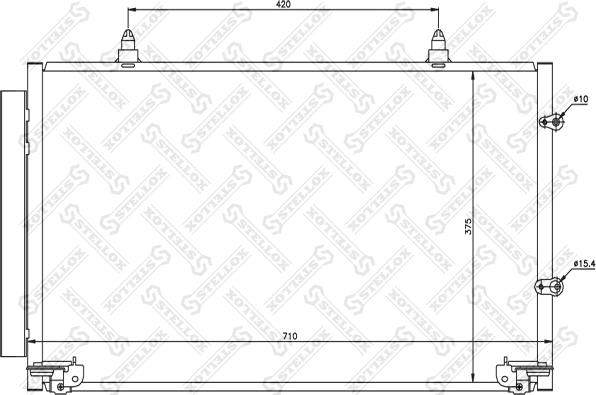 Stellox 10-45152-SX - Конденсатор кондиционера avtokuzovplus.com.ua