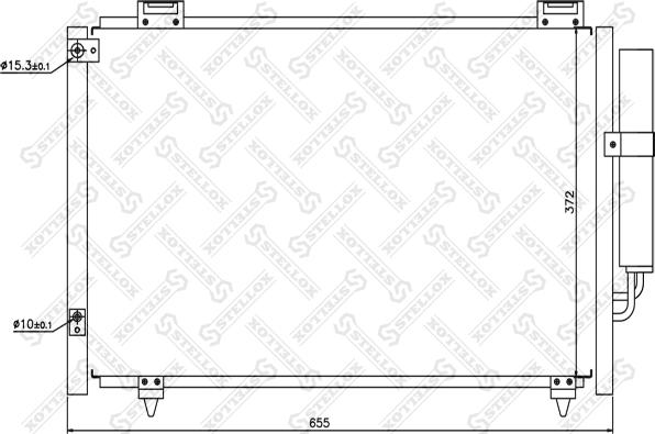 Stellox 10-45153-SX - Конденсатор кондиционера avtokuzovplus.com.ua