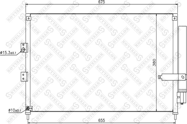 Stellox 10-45172-SX - Конденсатор кондиционера avtokuzovplus.com.ua