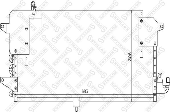 Stellox 10-45178-SX - Конденсатор, кондиціонер autocars.com.ua