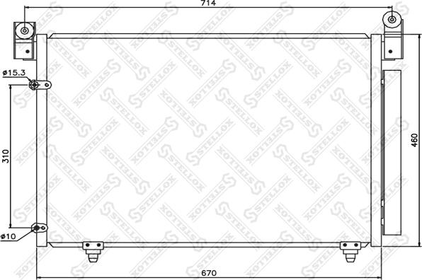 Stellox 10-45192-SX - Конденсатор кондиционера avtokuzovplus.com.ua