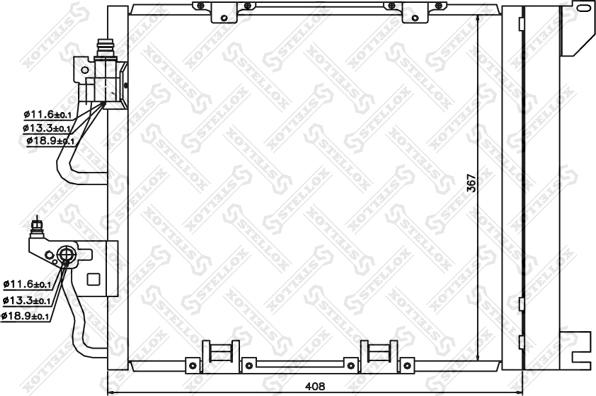 Stellox 10-45195-SX - Конденсатор кондиционера avtokuzovplus.com.ua