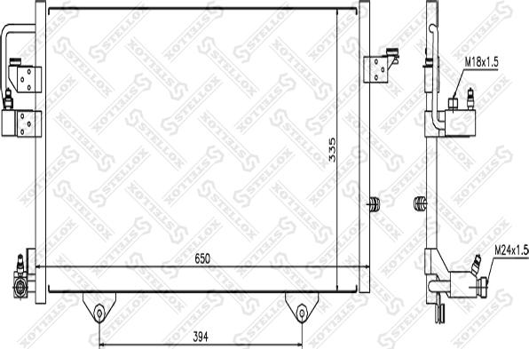 Stellox 10-45205-SX - Конденсатор кондиционера autodnr.net