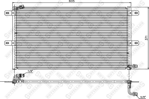 Stellox 10-45215-SX - Конденсатор кондиционера avtokuzovplus.com.ua