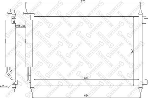 Stellox 10-45224-SX - Конденсатор кондиционера avtokuzovplus.com.ua