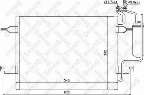 Stellox 10-45225-SX - Конденсатор, кондиціонер autocars.com.ua