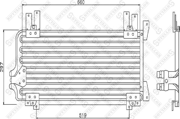 Stellox 10-45238-SX - Конденсатор кондиционера avtokuzovplus.com.ua