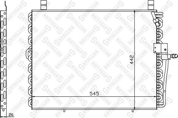 Stellox 10-45292-SX - Конденсатор, кондиціонер autocars.com.ua