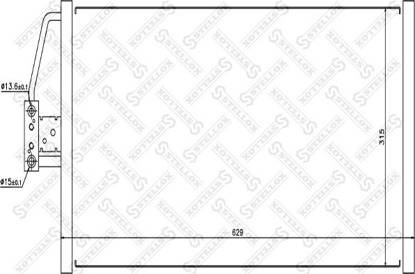 Stellox 10-45322-SX - Конденсатор, кондиціонер autocars.com.ua