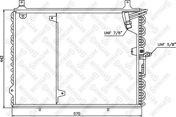 Stellox 10-45346-SX - Конденсатор, кондиціонер autocars.com.ua