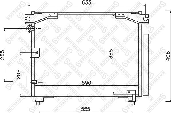 Stellox 10-45349-SX - Конденсатор, кондиціонер autocars.com.ua