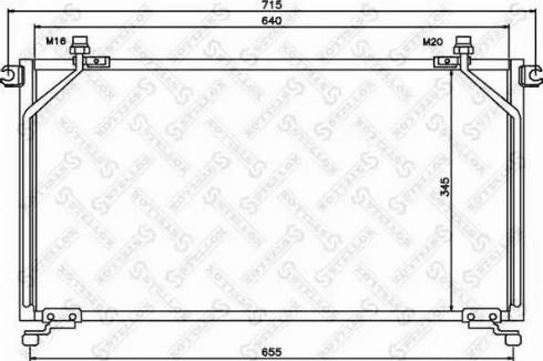 Stellox 10-45364-SX - Конденсатор кондиционера avtokuzovplus.com.ua