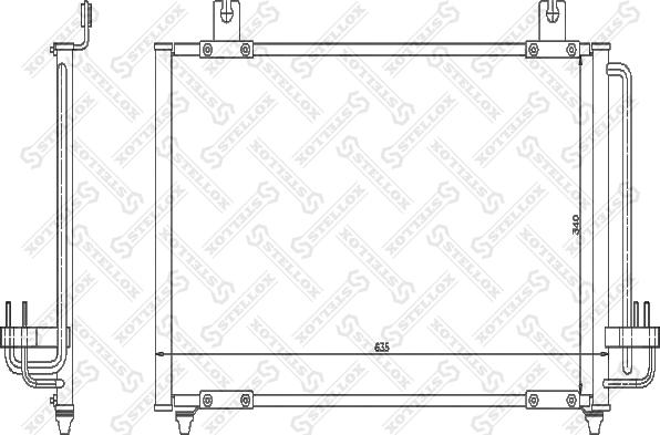 Stellox 10-45366-SX - Конденсатор, кондиціонер autocars.com.ua