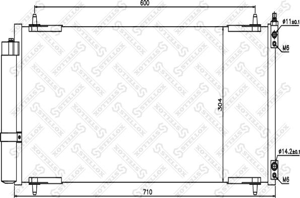 Stellox 10-45412-SX - Конденсатор, кондиціонер autocars.com.ua