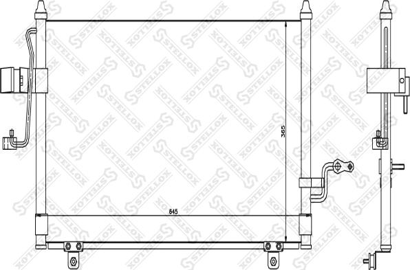 Stellox 10-45413-SX - Конденсатор кондиционера avtokuzovplus.com.ua